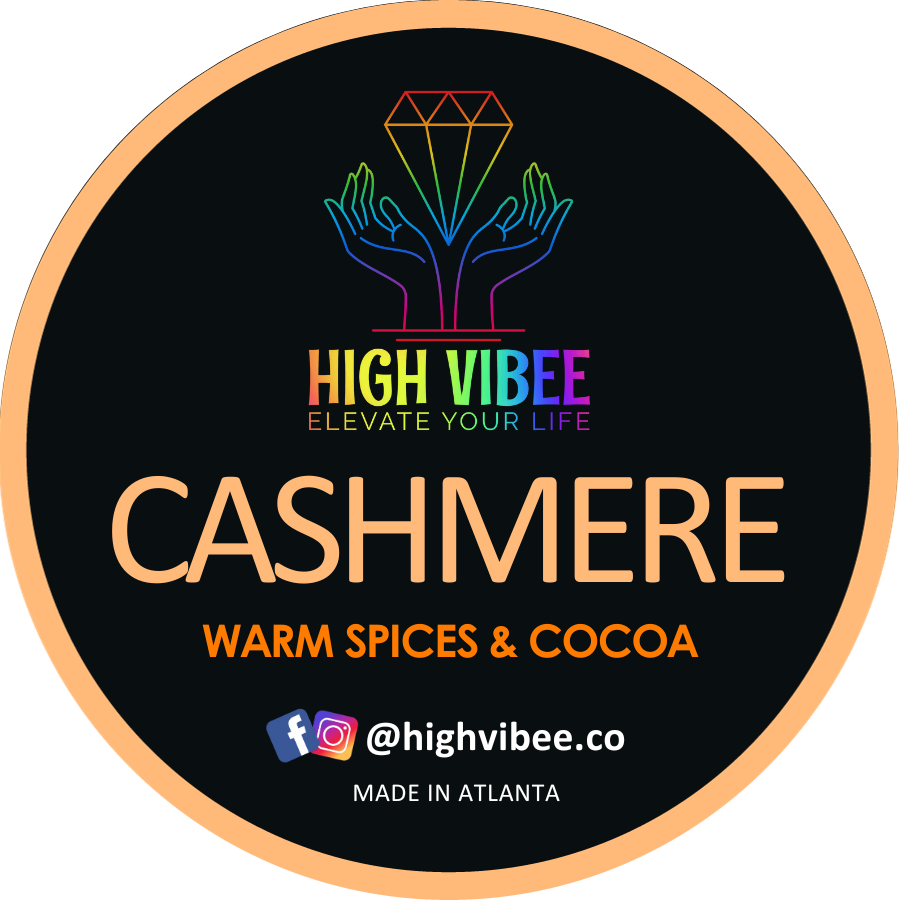 This is a photo of High Vibee's Cashmere top label.