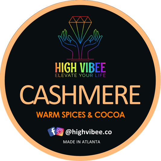 This is a photo of High Vibee's Cashmere top label.