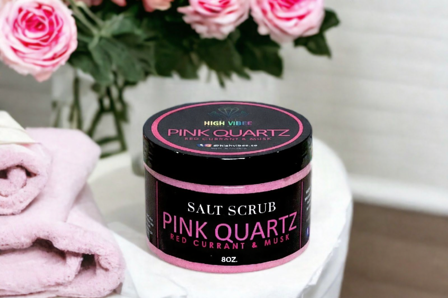 PINK QUARTZ (Red Currant & Musk Salt Scrub)