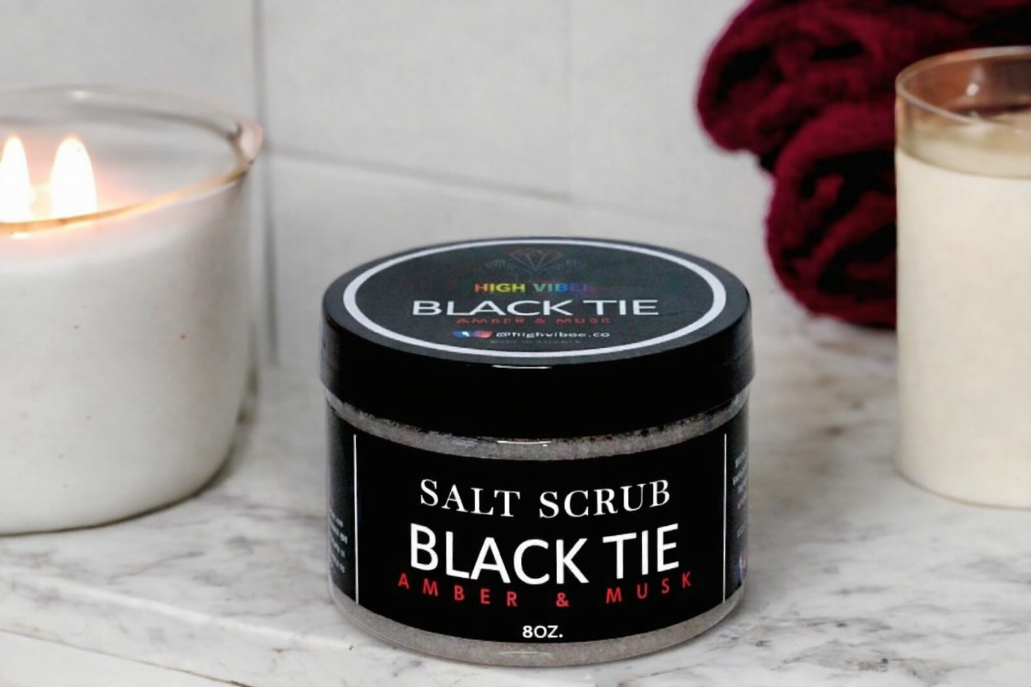 BLACK TIE (Amber & Musk Salt Scrub)