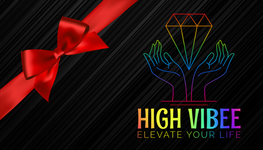 This is a photo of the High Vibee Gift card for your special occasions or "Just Because" gifts.