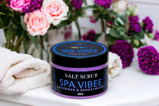 SPA VIBEE (Lavender & Sandalwood Salt Scrub)