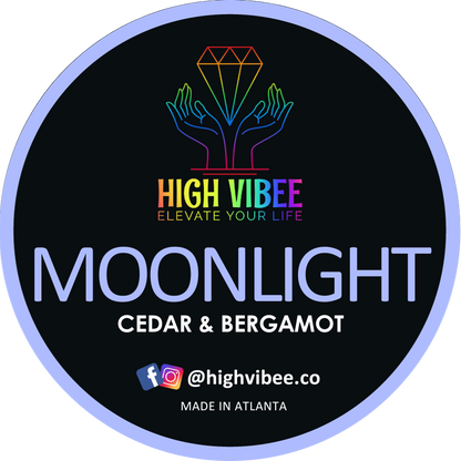  This is a photo of High Vibee's “Moonlight” Body Butta top label.